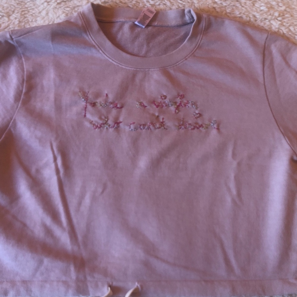 1/1 Clueless Inspired Hand Embroidered Sweatshirt - Picture 6 of 8